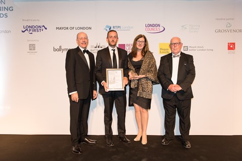 Team receives Best Project Five Years On, King's Cross