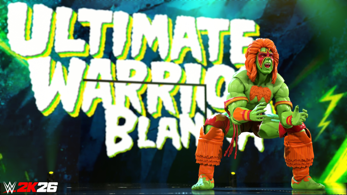 WWE 2K26 Ultimate Warrior as Blanka