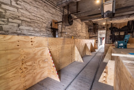 National Slate Museum's boxed-in collections to keep safe during redevelopment.