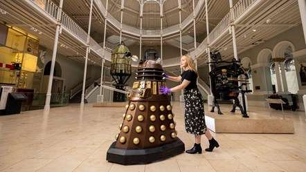 A Dalek arrives at the National Museum of Scotland. Photo credit © Duncan McGlynn (4) WEB
