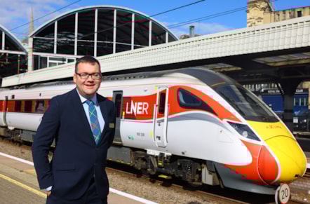 James Downey, Finance Director at LNER at Newcastle Station