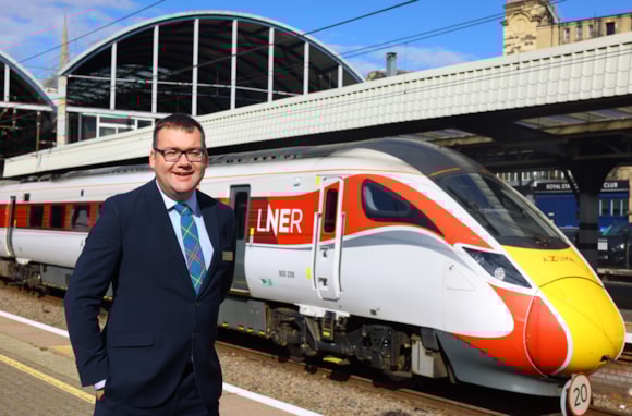 James Downey, Finance Director at LNER at Newcastle Station