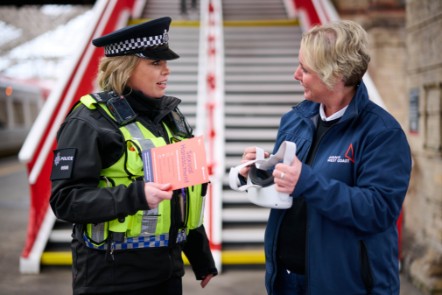 British Transport Police join Avanti West Coast to host virtual reality experience at Crewe station as part of campaign to combat sexual harassment on the railway
