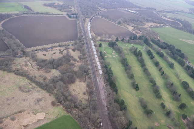 Levenmouth Rail Link project gets underway: Thornton junction looking north