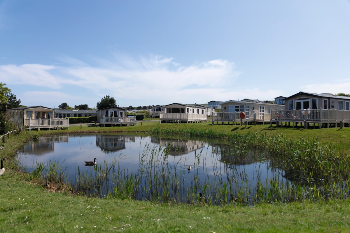 Signature lake view caravans at Reighton Sands