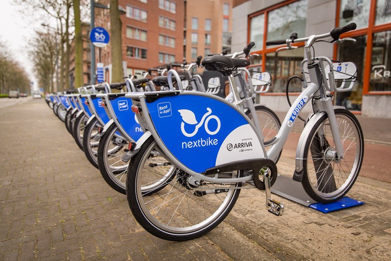Bikesharing scheme, Maastricht, Netherlands
