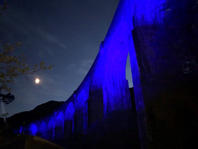 Light-up story of lockdown comes full-circle at Glenfinnan viaduct: 20200528 222736473 iOS