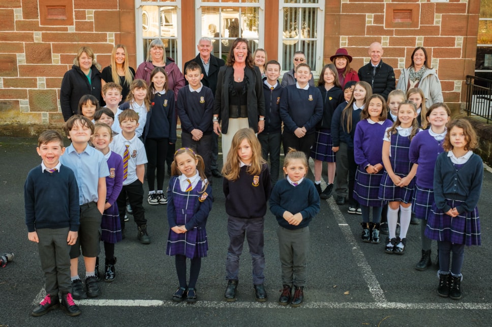 Celebrating the recent inspection report of Sorn Primary