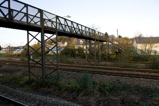 Undy Halt footbridge, which is set to be replaced