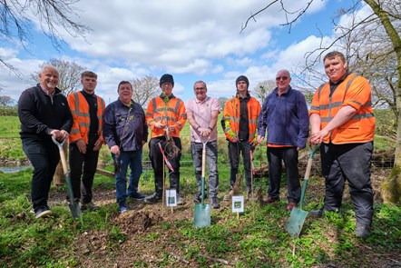 Planting trees with the modern apprentices