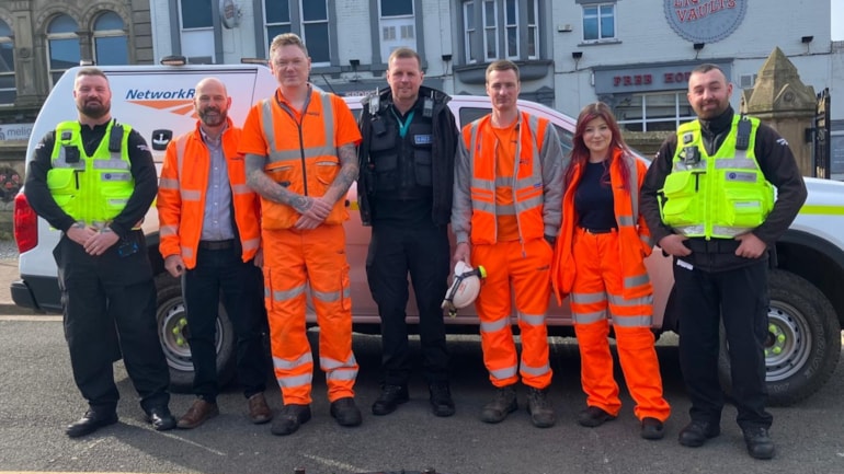 Drone technology prevents lineside fires spreading during anti-trespass activity