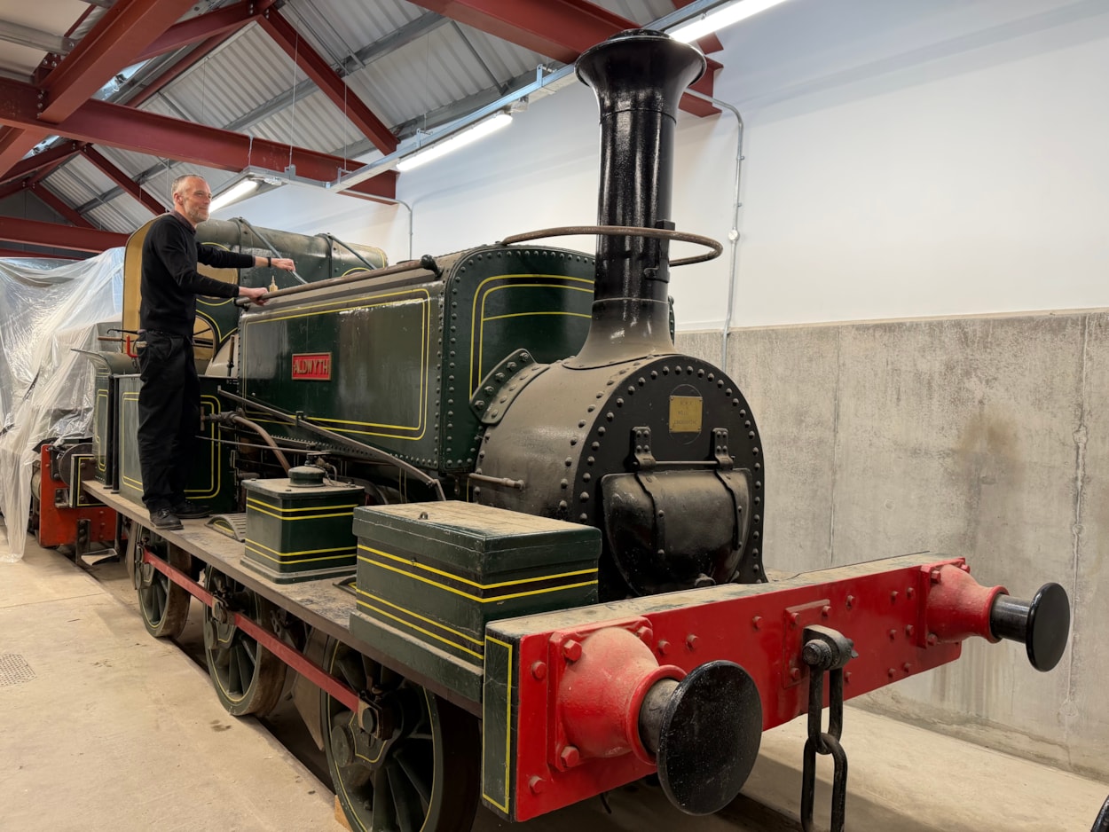 Loco sheds project: Chris Sharp, keeper at Leeds Industrial Museum, with Aldwyth, one of the historic Leeds-made engines which will be on display next summer for the first time in a decade.
The locomotive was manufactured more than a century ago by Leeds firm Manning Wardle, one of a number of local firms which exported engines around the world.