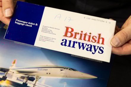 A ticket for Concordes first flight.Photo © Duncan McGlynn
