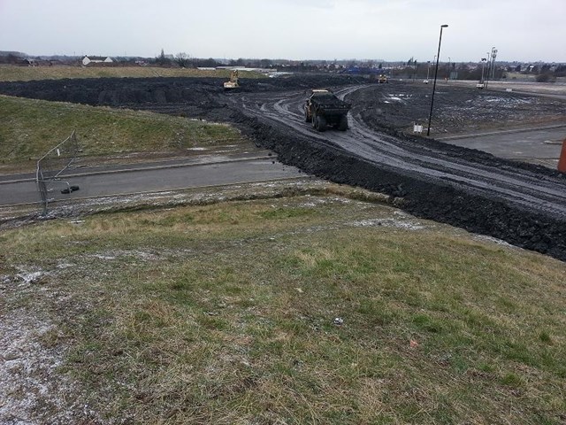 Spoil recovery at Hatfield Colliery 27.3.13