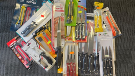 Knives seized during test purchase operations