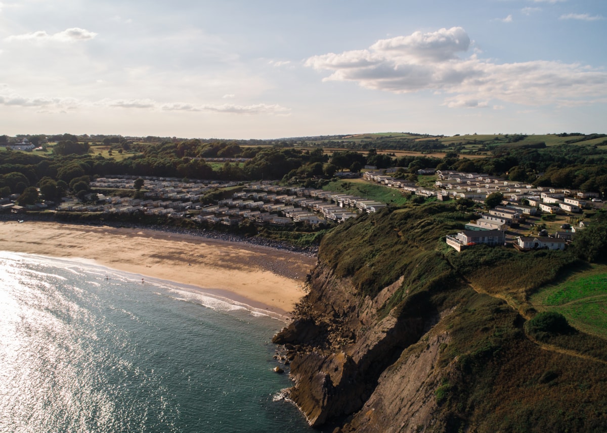 Park view at Lydstep Beach