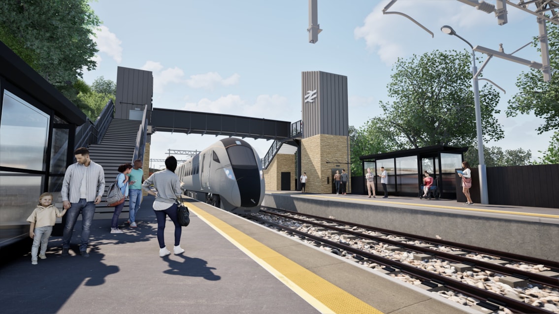 Greenfield Station - Platform 2 View RevB