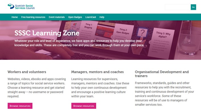 SSSC Learning Zone (image)