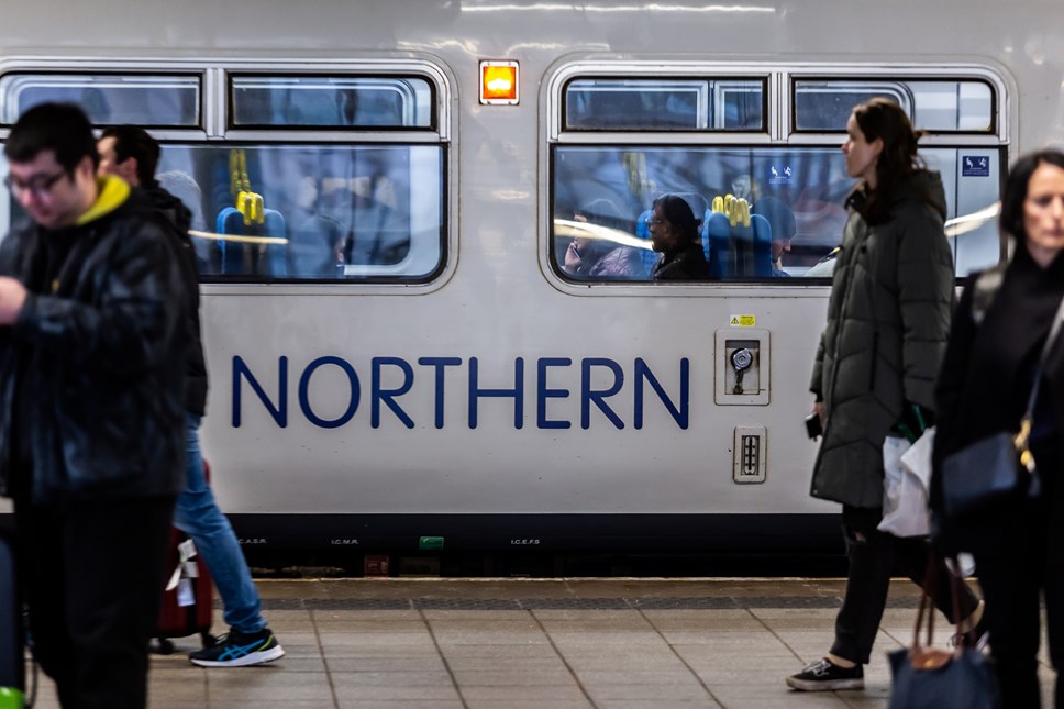 Image shows Northern service with customers on-aboard