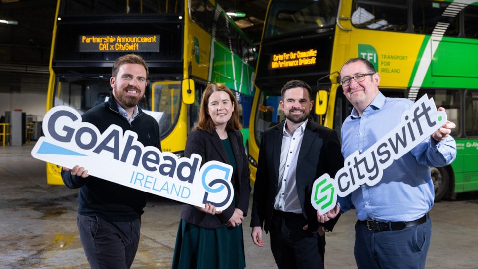 Go-Ahead Ireland, part of the Go-Ahead Group with the CitySwift Leadership team