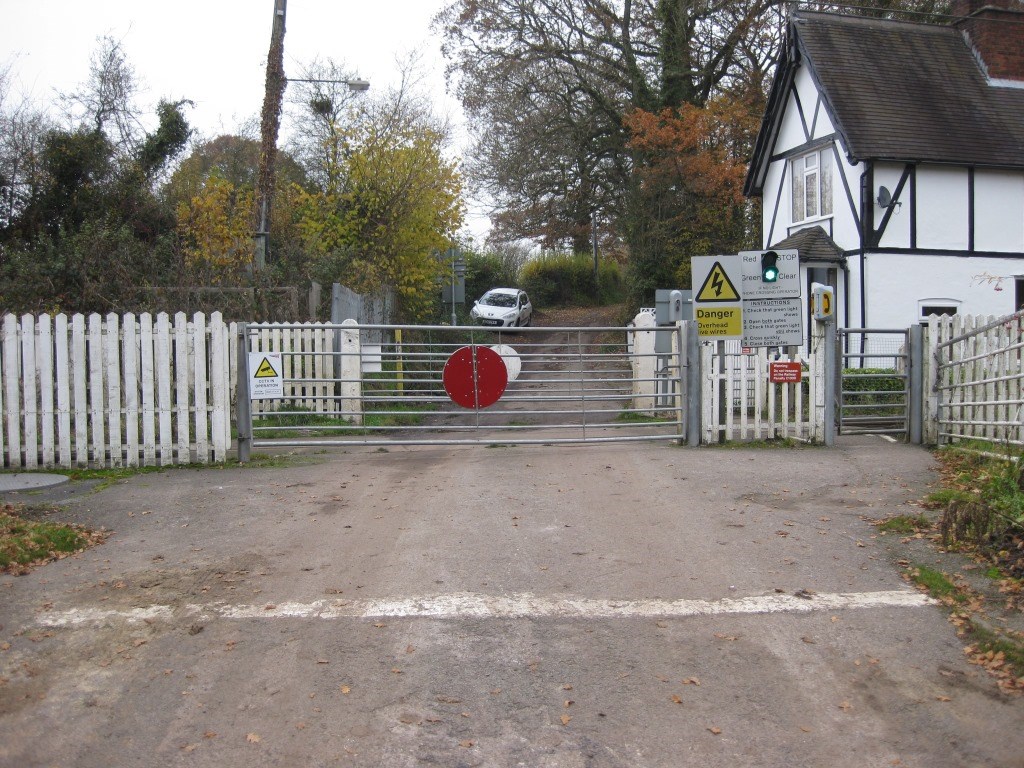 Call for greater care after latest near miss on Cheshire level crossing: Barthomley level crossing 3