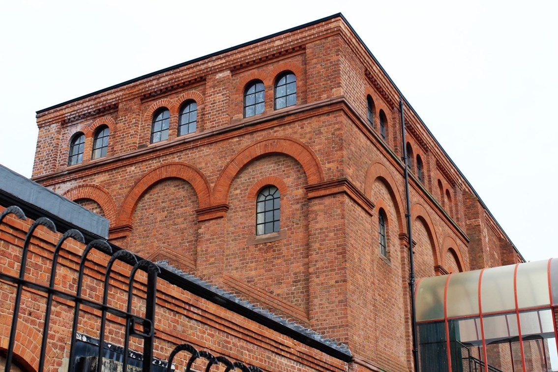 Example of the brick work at Shore Road Pumping station