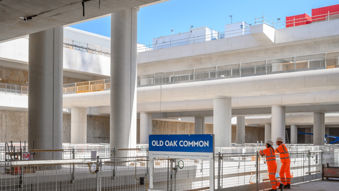 HS2 reveals completed high-speed platforms at Old Oak Common station: Old Oak Common high speed platforms constructed