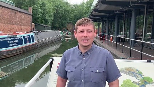 Councillor Simon Phipps at Dudley Canal Trust