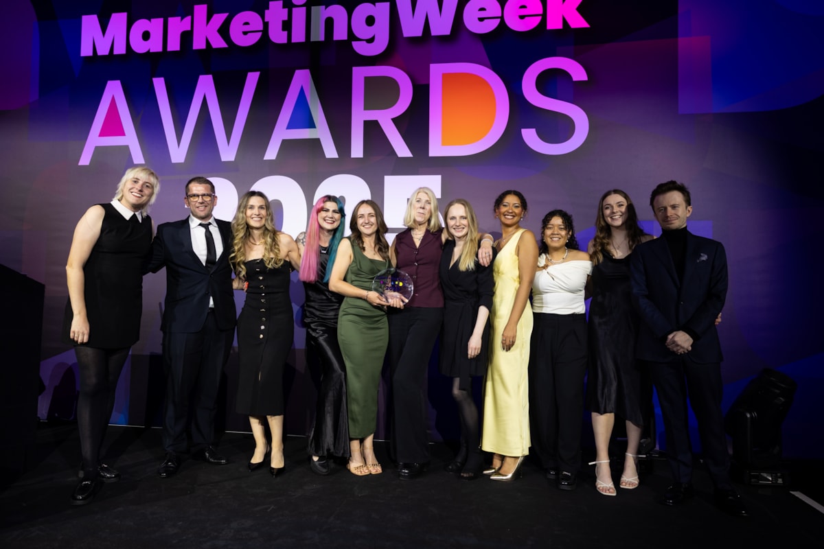 Avanti West Coast colleagues at Marketing Week Awards