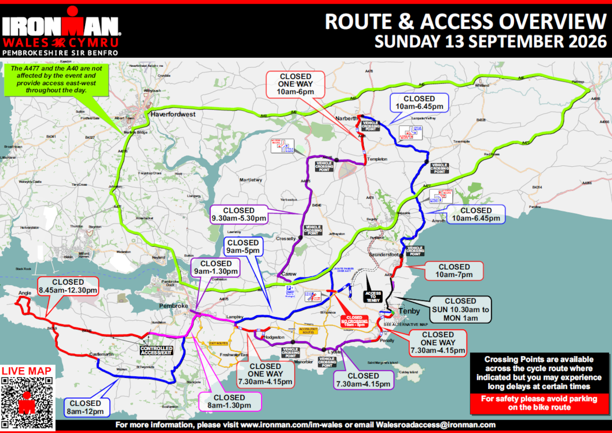Ironman route map