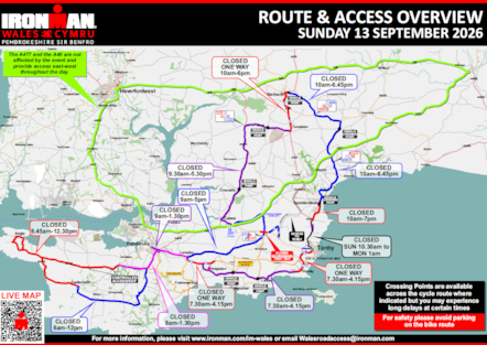 Ironman route map