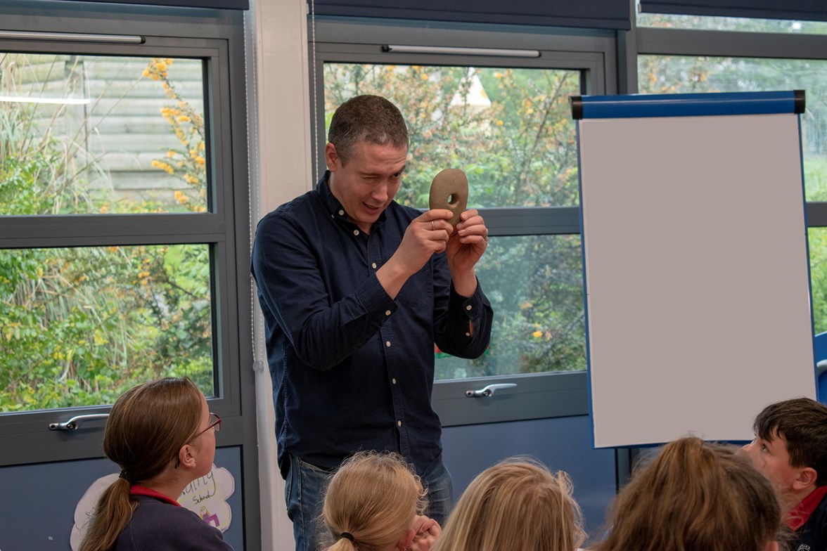 Warren Bailie from Guard archaeology in the classroom