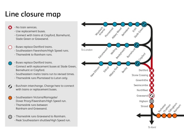 Line closure map: Line closure map