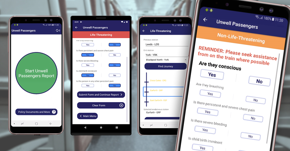 Unwell Passengers App