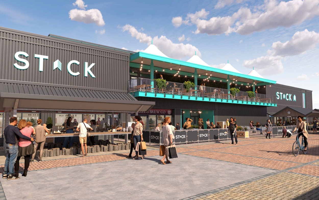 STACK Leeds CGI: An image showing how the proposed STACK Leeds development could look.