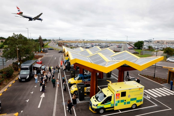 TfL Image - Places for London and Fastned Hatton Cross Hub - overhead