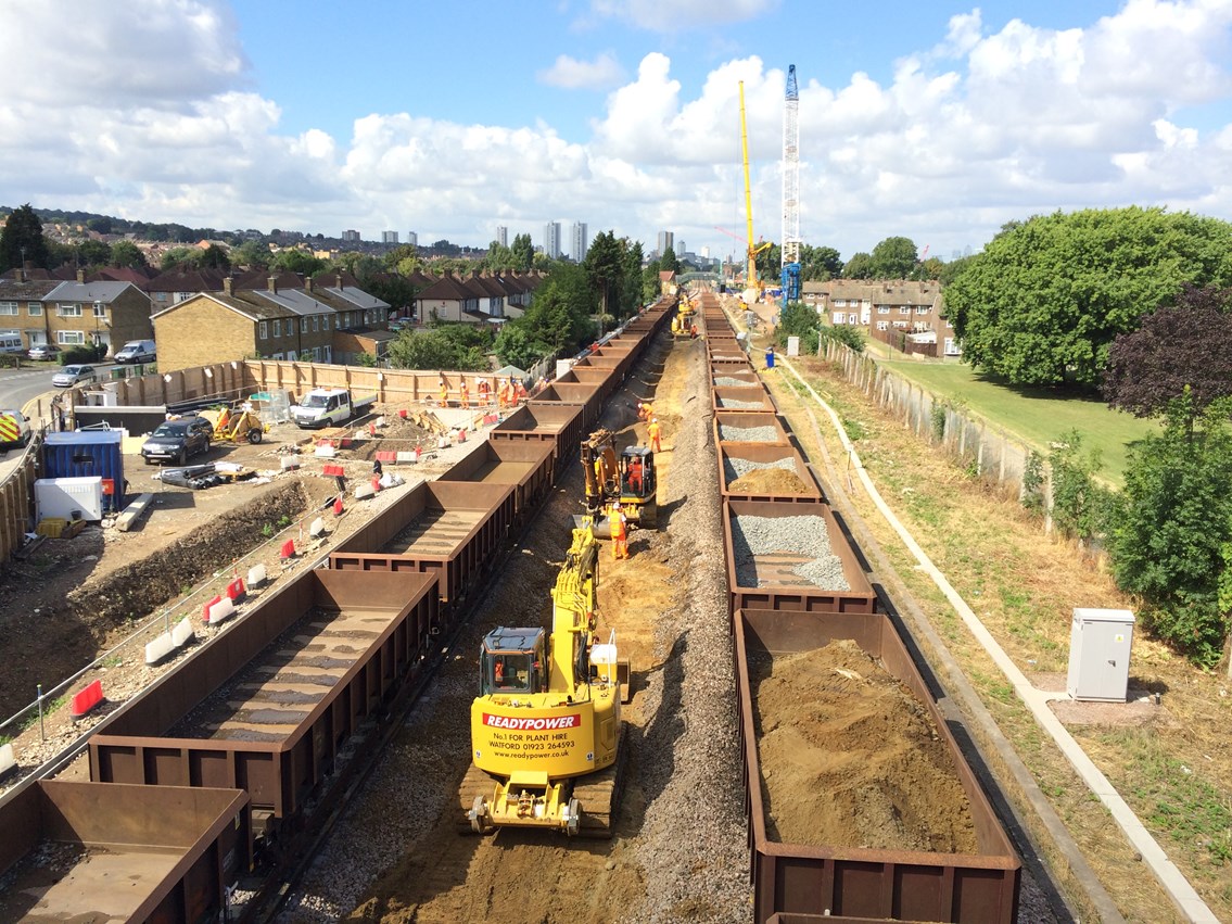 Abbey Wood Track Works 171142: Crossrail