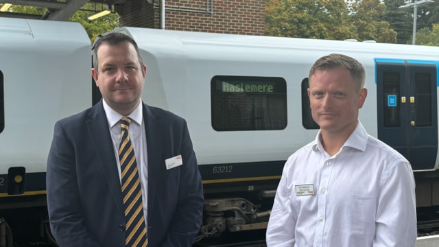 Haslemere and Romsey schools honoured as part of Network Rail’s Rail Safe Wessex campaign: Mark Goodall and Eric Harrison