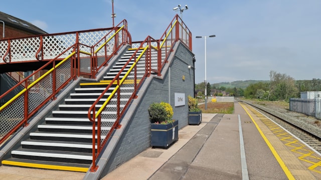 Historic Duffield station footbridge carefully restored for passengers: Upgrades completed to Duffield station footbridge, Network Rail