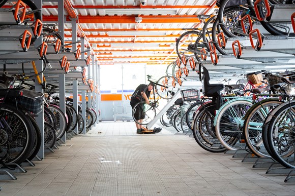 TfL Image - Extended Cycle parking at Walthamstow station