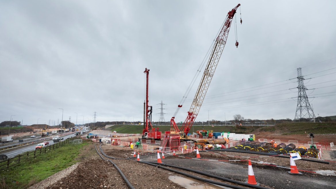 HS2 motorway works completed to prepare for new M42 ‘twin box’ build: HS2 works to construct the M42 twin box structure