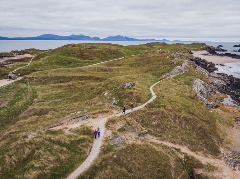 Wales Coastal Path by train