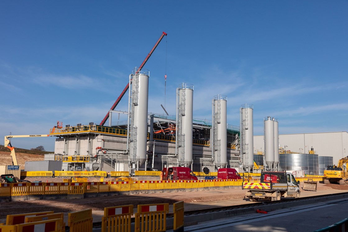 Chilterns TBM slurry treatment plant March 2020: Credit: HS2 ltd