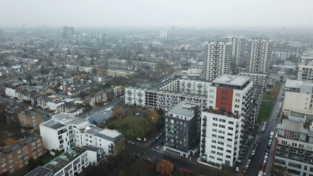 Hackney - aerial view