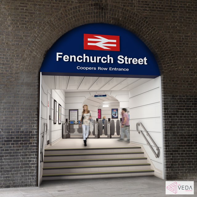 Fenchurch St - new entrance