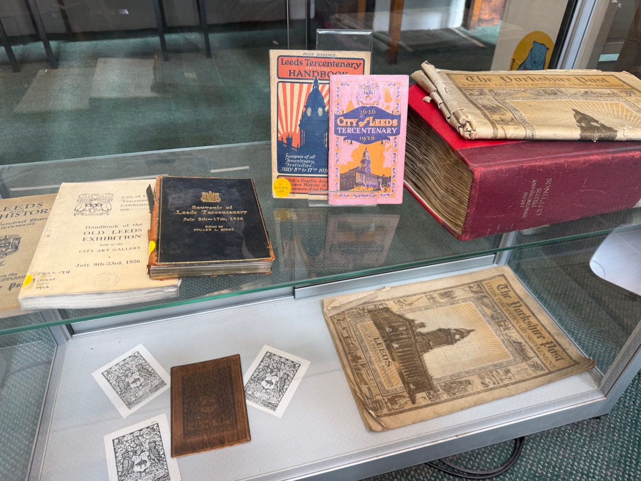 City Library Leeds 400: Objects on display include documents related to when Leeds celebrated it’s tricentenary.