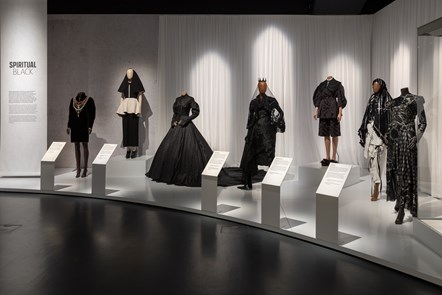 The 'Spiritual Black' section of Beyond the Little Black Dress. At the National Museum of Scotland until 29 October. Credit - National Museums Scotland