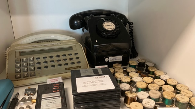 Telecoms equipment on display at the Gresley Institute: Telecoms equipment on display at the Gresley Institute