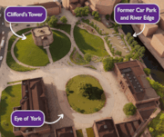 Labelled castle and eye of york: Labelled castle and eye of york