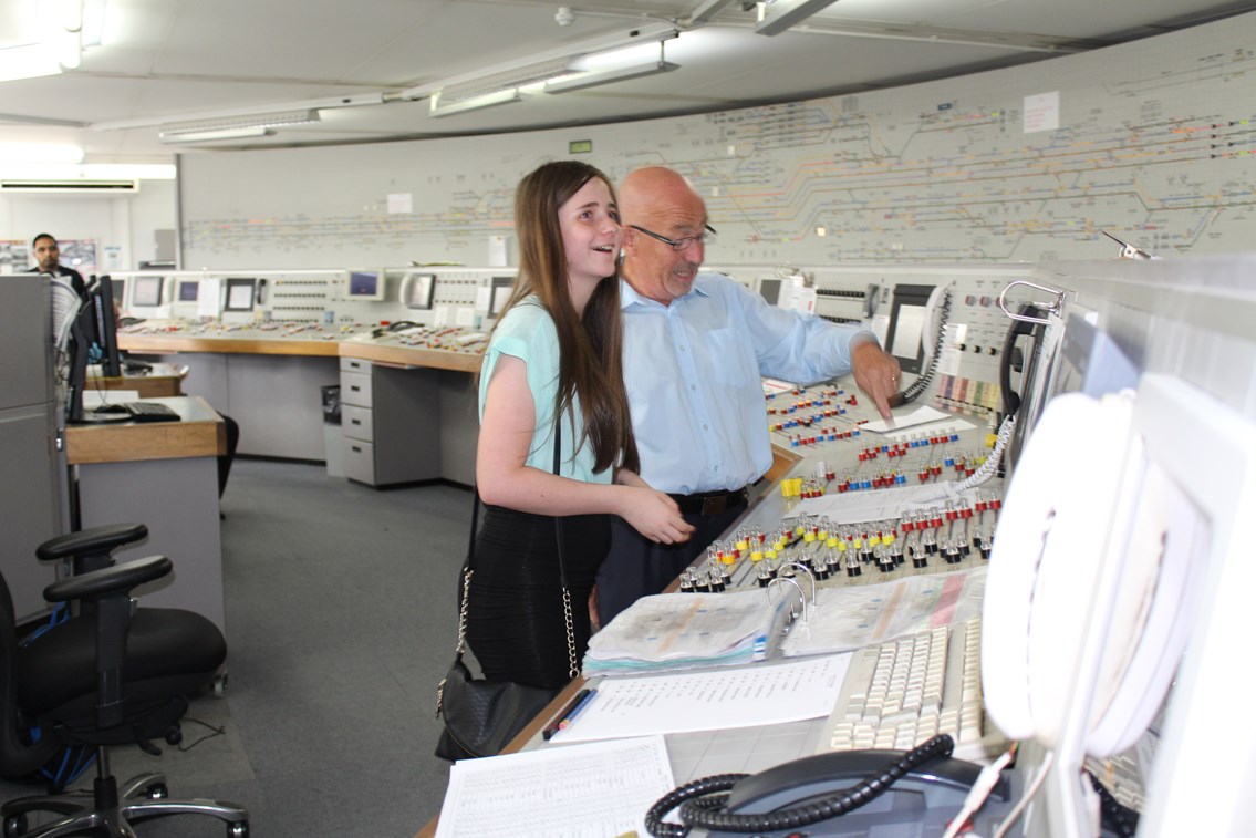Could IT Be You? winners take up their paid work experience prize - here at Wembley signalling centre: Could IT Be You? winners take up their paid work experience prize - here at Wembley signalling centre